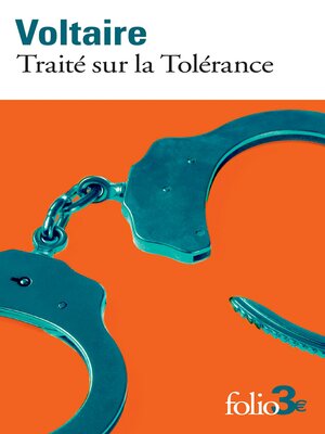 cover image of Traité sur la Tolérance à l'occasion de la mort de Jean Calas
